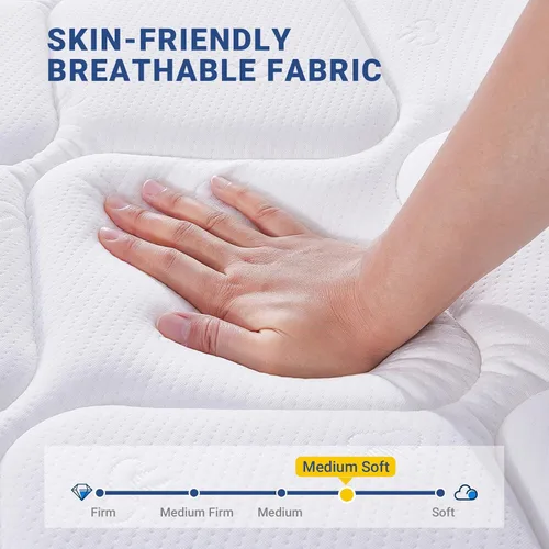 Vista 7 de Avenco Queen Mattress, Hybrid King Size Mattresses in a Box, Breathable Fabric & Adaptive Support, Colchones Twin TXL Full Size Mattress