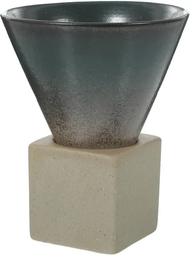 Mobestech 1Set Vintage Ceramic Milk Mug for Coffee Tea and Latte Stylish Water Cup with Stable Base for Home Office and Cafe Use Elegant Design and