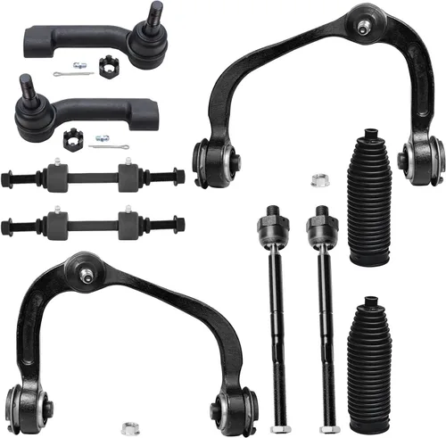 Vista 40 de Detroit Axle - Kit de suspensión de 10 piezas para Nissan Frontier Xterra Pathfinder 2005-2012, 4 brazos de control superiores inferiores