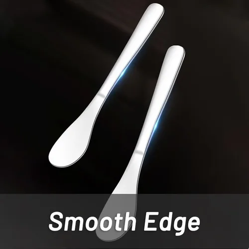 Vista 5 de Paquete de 2 cucharas de llenado de albóndigas – Cuchara de relleno Wonton de acero inoxidable – Espátulas de llenado de mezcla de mezcla