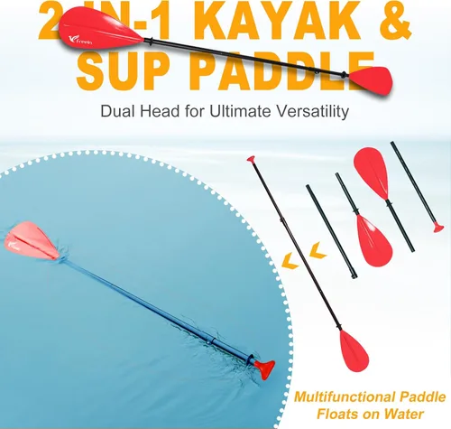 Vista 5 de Freein SUP Inflatable Stand Up Paddle Board with Kayak Seat,Paddle Boards for Adults 10'/10'6”/11', Accessories sup Pump Adaptor,sup Kayak Paddle