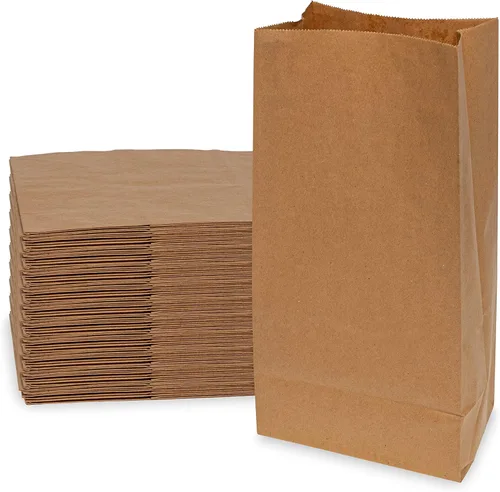 Vista 11 de Bolsas de papel Kraft desechables de Prime Line Packaging, bolsas para lonchera extra grandes para llevar golosinas, comestibles, uso en panadería