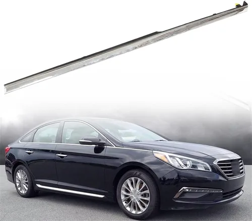 Vista 2 de LABLT Reemplazo de moldura cromada para guardabarros delantero izquierdo para Sonata 2015 2016 2017 87771C1000