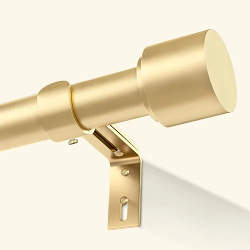 Vista 11 de GEEBOBO Barras de cortina negras para ventanas de 28 a 48 pulgadas, juego de barras de cortina ajustables de 1 pulgada resistentes y fáciles