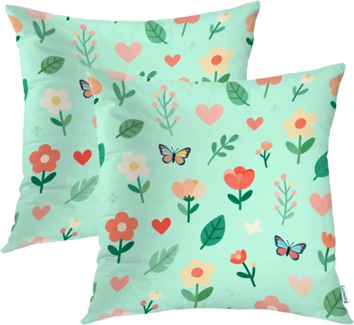 Vista 41 de Batmerry Ancient Egyptian Symbols Throw Pillow Covers, Rich in Hieroglyphics Decorative Pillow Covers Digital Printing Blended Fabric for Couch Sofa