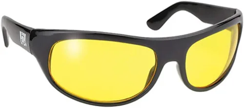 Gafas de sol envolventes unisex para adultos (negro/amarillo, talla única)