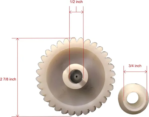 Vista 2 de The ROP Shop Ensamblaje de engranajes helicoidales para LiftMaster, Sears Craftsman y Raynor 41A2817