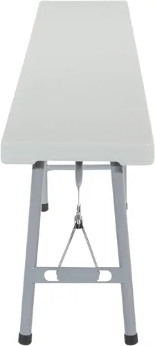 Vista 4 de Office Star - Banco plegable de resina de 6 pies y mesa portátil plegable de resina de 6 pies