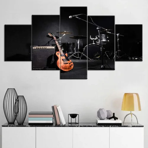 Vista 105 de Tumovo Music - 5 piezas pintura sobre lienzo