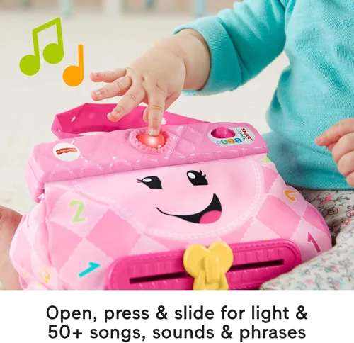 Vista 4 de Fisher-Price Laugh & Learn My Smart Purse, rosa, juguete musical para bebé