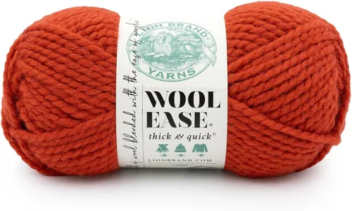 Vista 89 de Lion Brand Yarn - Ovillo de lana Wool-Ease Thick & Quick color fuerza aérea