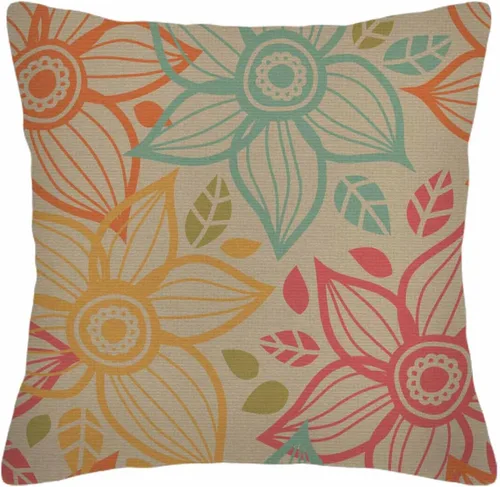 Fundas de almohada vintage con estampado de flores verdes de 18 x 18 pulgadas, funda de cojín para fiesta en casa de Husandy
