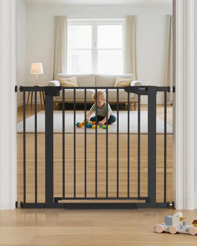 Cumbor Puerta para Bebés de 29.7-40.6" para Escaleras, Puerta de Seguridad Esencial para Bebés, Ganadora de los Premios Mom's Choice Awards - Puerta
