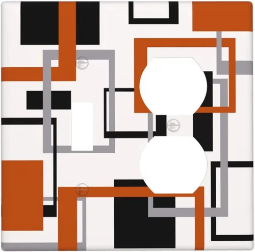 Vista 195 de Placa decorativa para interruptor de luz, medusas, tortugas marinas, fantasía, océano, 2 bandas, 1 palanca, 1 placa de pared dúplex, cubiertas