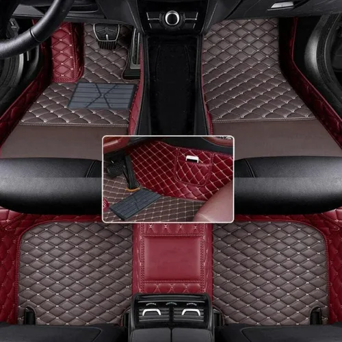 Vista 34 de Alfombrillas de Piso Automotrices de Cuero Completo de Ajuste Personalizado - Mejora el Interior de tu Automóvil con Forros de Piso Específicos