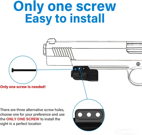 Vista 8 de SOLOFISH Green/Red/Blue Laser Sight for Pistol with Pic-Rail, Rechargeable