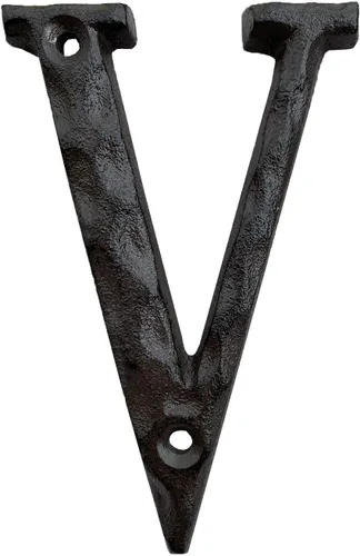 Vista 11 de Números de 5.5 pulgadas de hierro fundido para dirección de casa.