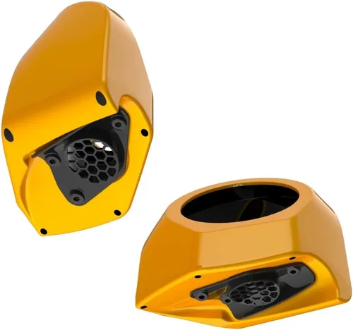 Vista 727 de Advanblack Alpine Green Tour Pack - Paquete de altavoces de 6.5 pulgadas, carcasa de audio trasera, color a juego, ajuste Harley King Tour Pack