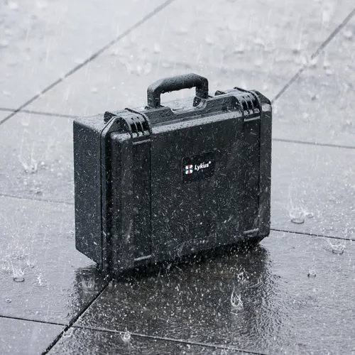 Vista 7 de Lykus Titan MA310 - Funda rígida impermeable para DJI Air 3S/Air 3 y DJI RC 2/RC-N2, cordón de soporte [solo funda] CASE ONLY,Fits Fly More Negro