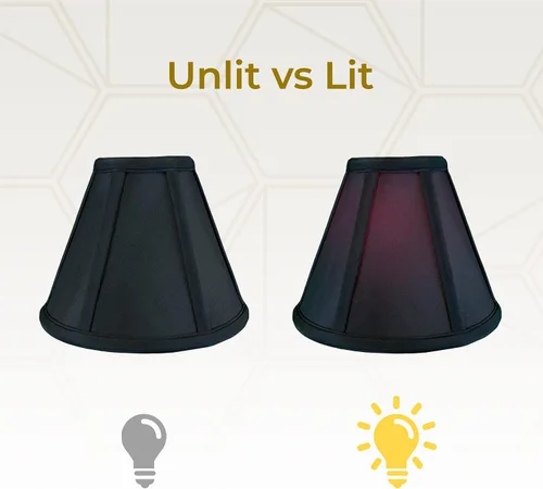 Vista 138 de Royal Designs, Inc. BS-707FC-6AGL Deep Empire Basic - Pantalla para lámpara con clip de llama, 3.5 x 6 x 5.75 pulgadas, color dorado antiguo