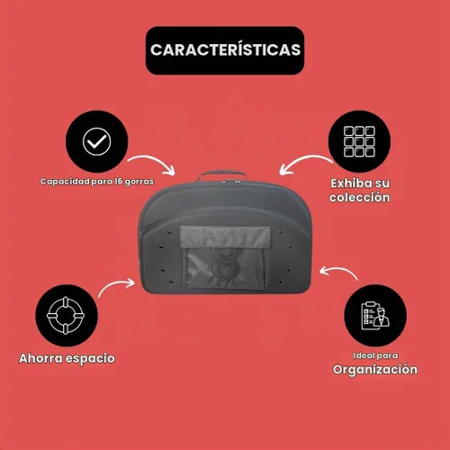 Vista 6 de Homiegear HG Travel VIP - Funda de transporte multiusos, hasta 14 sombreros Negro