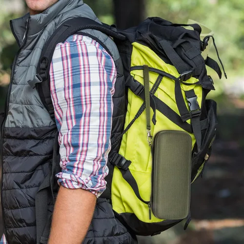 Vista 6 de Funda rígida de EVA para JBL Flip7/6/5 Altavoz Bluetooth portátil impermeable, compatible con JBL Flip 4 Premium Travel Bolsa de transporte y Verde