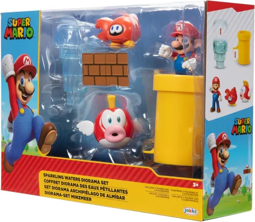 Vista 4 de Redcolorful Nintendo - Juego de diorama de aguas espumosas de 2.5