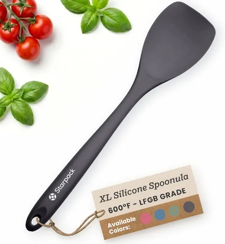 Vista 13 de Starpack 'The All Rounder' XL Premium Espátula Spoonula de Silicona - Cuchara Espátula de Silicona Resistente al Calor hasta 600°F - Las Mejores