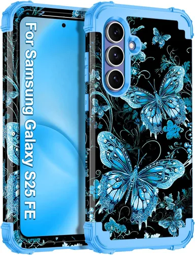Vista 44 de Casetego Funda para Galaxy A16 5G, que brilla en la oscuridad, tres capas, resistente, a prueba de golpes, protección completa, policarbonato duro