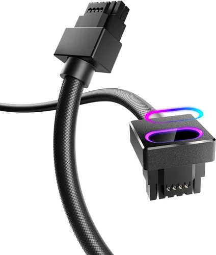 Vista 16 de AsiaHorse Hydrus-24PIN - Extensión de fuente de alimentación de placa base ATX de 24 pines, diseño de ángulo recto de 90°, fuente de alimentación