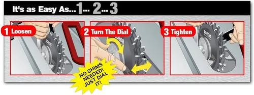 Vista 5 de Freud SD608 juegos de dados apilados de 8 pulgadas de dial-A