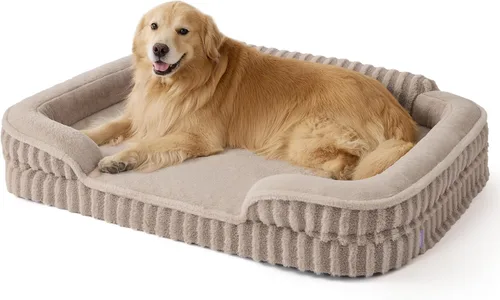 Vista 14 de LE SURE Cama Linda para Perros Pequeños, Camas Ortopédicas Impermeables para Mascotas Pequeñas con Lados, Sofá de Espuma de Huevera con Fondo