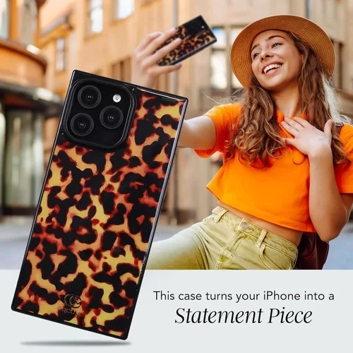 Vista 2 de Cocomii - Funda rectangular compatible con iPhone 13 Pro - Compatible con MagSafe, patrón de carey, estampado animal, brillante, magnética