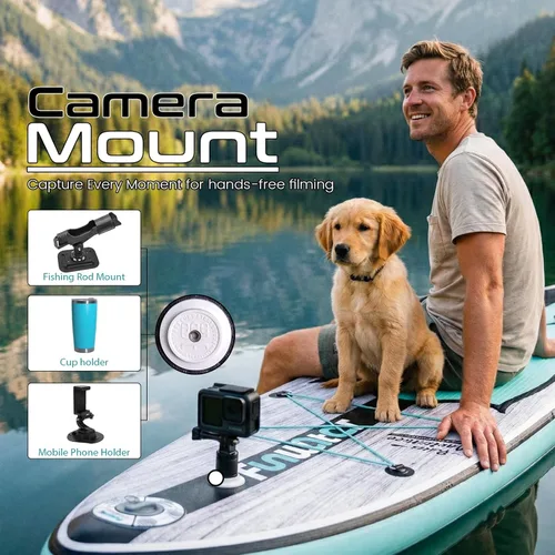 Vista 4 de FunWater Inflatable Stand Up Paddle Board 10'6"/11"/11'6" Paddle Board for Adults & Youth, Paddleboards Inflatable with Premium SUP Accessories