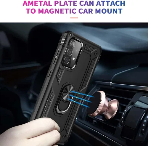 Vista 3 de Funda para Samsung Galaxy S20 [grado militar] [a prueba de polvo] [a prueba de golpes] con soporte magnético integrado de rotación 360 para coche