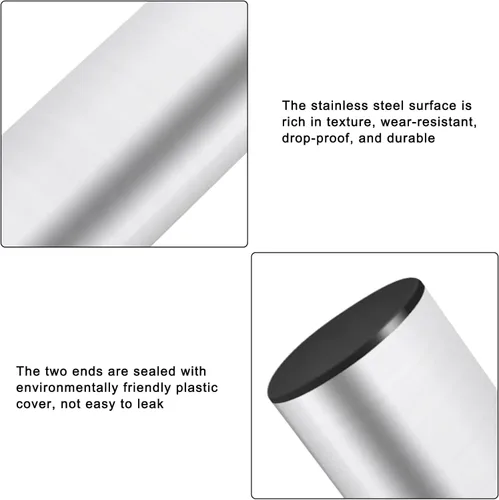 Vista 2 de EASTROCK Instrumento de percusión de acero inoxidable con 2 agitadores de huevo para acompañamiento profesional de banda