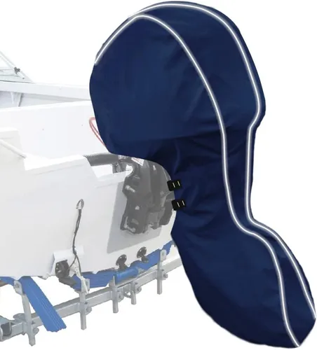 Vista 8 de Cubierta completa para motor fuera de borda 600D, resistente a la decoloración y a las grietas, impermeable y a prueba de rayos UV, cubierta