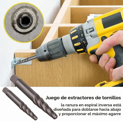 Vista 5 de XEWEA Extractor de enchufe de tornillo y perno de 26 piezas con juego