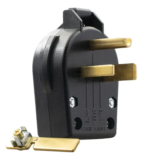 Vista 8 de ELEGRP Toma de corriente de montaje empotrado de 50 amperios y 250 V, receptáculo NEMA 6-50R, salida de soldador de hoja recta, resistente, conexión