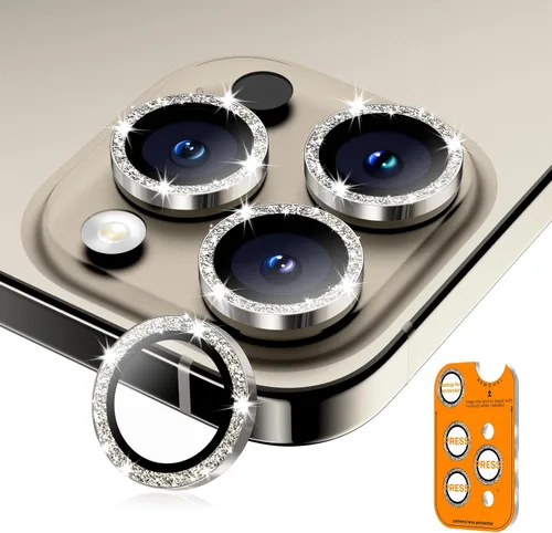 Vista 13 de Protector de lente de cámara para iPhone 17/16/16 Plus, Vidrio templado de metal Cubierta individual de lente de cámara [Anti-caída] Compatible
