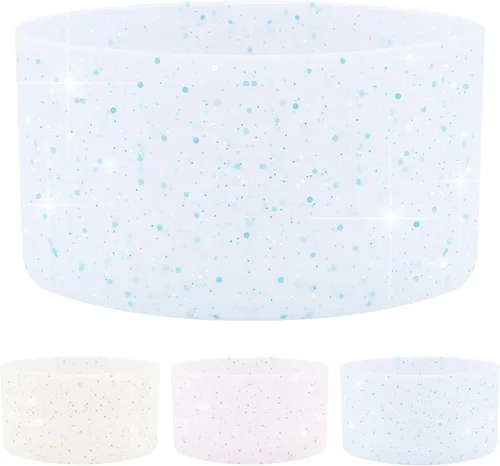 Vista 19 de Funda protectora de silicona con purpurina WORBSS para taza Stanley Cup H2.0 de 20, 30, 40 onzas y botella Hydro Flask de 18-24 onzas con cubierta