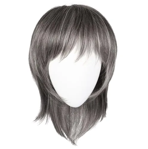 Vista 4 de Raquel Welch Hairuwear, peluca de longitud media con capas de volumen sutil y lazo negro, gorra de tamaño medio, RL10/12 castaño iluminado por el sol