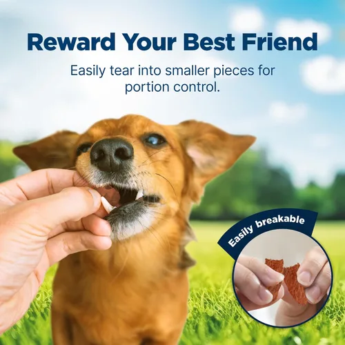 Vista 4 de Blue Buffalo Nudges Jerky Bites - Golosinas para perros, hechas en los Estados Unidos con ingredientes naturales, piezas de tamaño de bocado, pollo