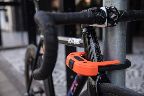 Vista 4 de Hiplok DX: Cerradura de bicicleta con bloqueo en U de máxima seguridad, cerradura de bicicleta eléctrica