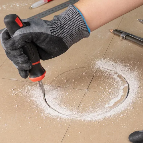 Vista 4 de HAUTMEC HT0028 - Sierra Jab para paneles de yeso de 6 pulgadas, sierra de hoja de doble borde con punta afilada y mango de agarre suave, sierra