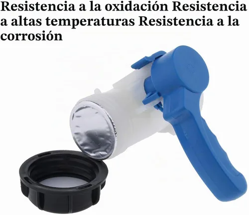 Vista 5 de Adaptador de tanque de mano, 1000L IBC DN40 Interruptor de válvula de mariposa Adaptador de 2.441 in Adaptador de drenaje para contenedor de agua IBC