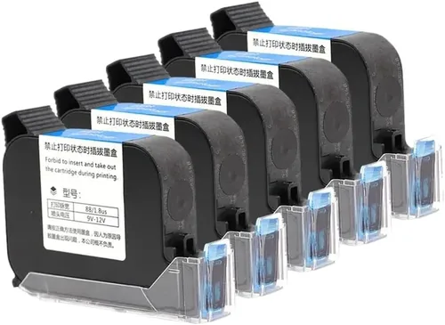 Vista 3 de 12.7mm 2588 JS12 42ML Black Red Blue Green Ink Cartridge Universal for Handheld Inkjet Printer Quick Drying Print Height Compatible with Standard