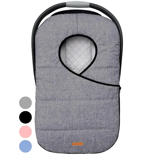 Vista 8 de liuliuby Fundas de asiento de automóvil de invierno para bebé, funda de asiento de automóvil infantil para bebé, accesorios Doona, toldo de forro
