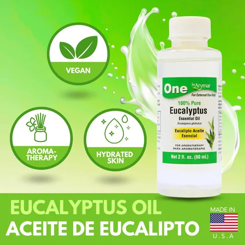 Vista 5 de Arymar Aceite esencial de eucalipto, grado terapéutico, destilado al vapor, aromaterapia y fragancia para el hogar, 2 onzas