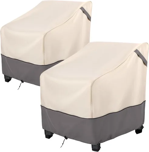 Vista 9 de Fundas para Sillas de Patio de Servicio Pesado Cubiertas para Muebles de Exterior Impermeables Se Adaptan hasta 25.5 pulgadas de ancho x 32.5